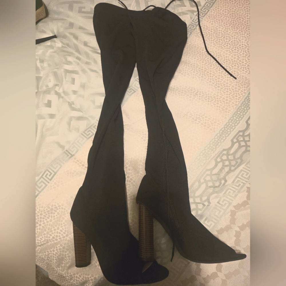 Thigh High 4 1/2 inch boots worn once